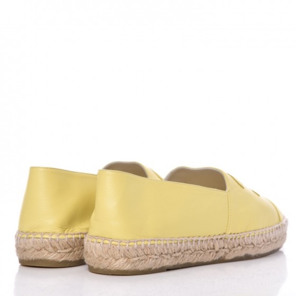 CHANEL Lambskin CC Espadrilles 41 Yellow - Picture 5 of 10
